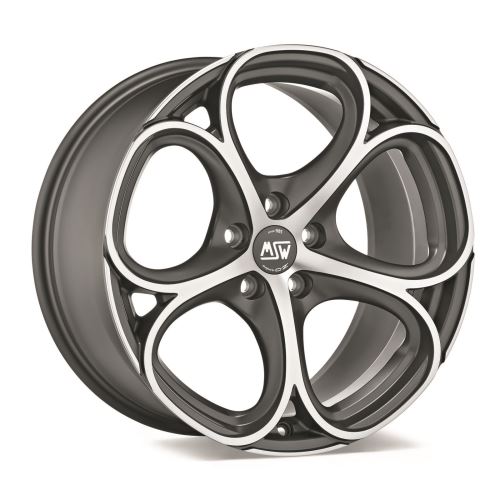 Alu disk MSW AVANTGARDE MSW 50 10.5x21, 5x112, 66.6, ET19 MATT GUN METAL FULL POLISHED (MGMFP)