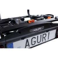 Nosič bicyklov na ťažné zariadenie Aguri Active Bike PRO 2 Black sklopný + adaptér pre 3. kolo (4)