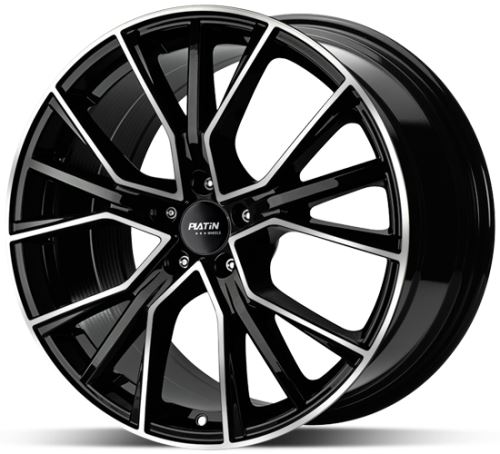 Alu disk Platin P102 Black 8,5x19 5x112 ET30 černý leštěný