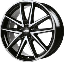 Alu disk CMS C30 7x17, 5x114,3, 67.2R, ET45 Diamond Black Gloss
