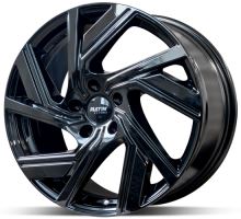 Alu disk Platin P114 FullBlack 7,5x18 5x112 ET50 čierny lesklý