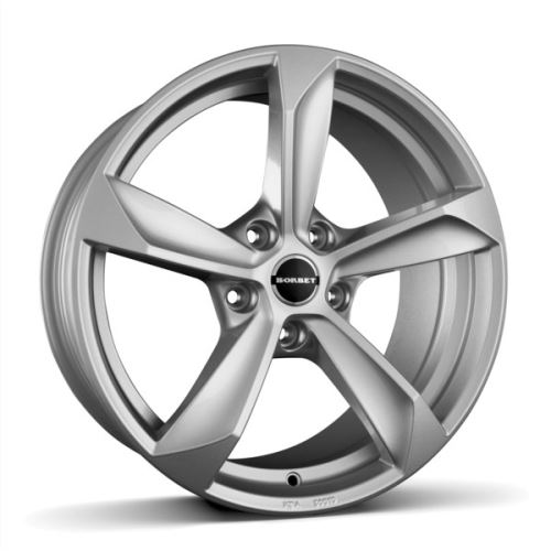 Alu disk Borbet S 8.5x19, 5x112, 72.5, ET45 brilliant silver