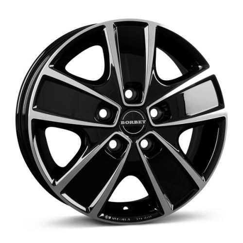 Alu disk Borbet CWG 6x16, 5x118, 71.1, ET68 black polished