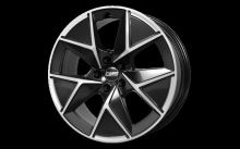 Alu disk CMS C42 8x19, 5x112, 57.1, ET45 Diamond Black Gloss