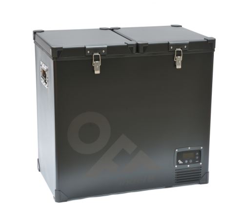 Přenosná kompresorová autochladnička Indel B TB118DD Steel OFF 12/24V 118 litrů