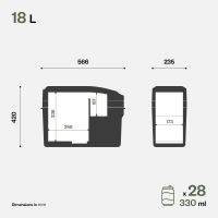Prenosná kompresorová autochladnička Indel B ITB18 12/24V 18 litrov (4)