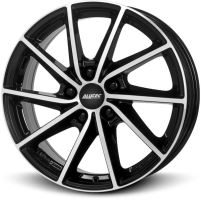 Alu disk ALUTEC Singa 6.0x15, 5x112, 57.1, ET43 diamant-schwarz frontpoliert