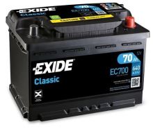 EXIDE Autobatérie CLASSIC 12V 70Ah 640A, 278x175x190mm EXIDE Autobatérie CLASSIC 12V 70Ah 640A, 278x175x190mm