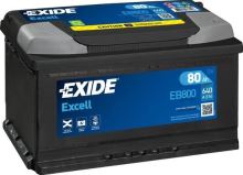 EXIDE Autobatérie EXCEL 12V 80Ah 640A, 315x175x190mm EXIDE Autobatérie EXCEL 12V 80Ah 640A, 315x175x190mm