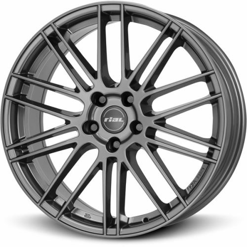 Alu disk RIAL Kibo 8x19, 5x112, 70.1, ET45 metal-grey