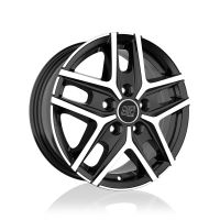 Alu disk MSW Offroad &amp; Van MSW 40 VAN 6.5x16, 5x160, ET55 GLOSS BLACK FULL POLISHED