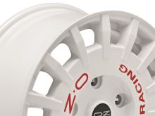 Alu disk OZ SPORT RALLY RACING VAN 7.5x18, 5x160, 65.1, ET48 RACE WHITE RED LETTERING (5)