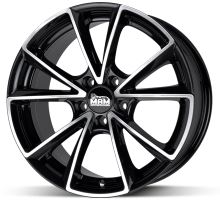 Alu disk MAM A5 Black 8,5x20 5x112 ET45 černý leštěný
