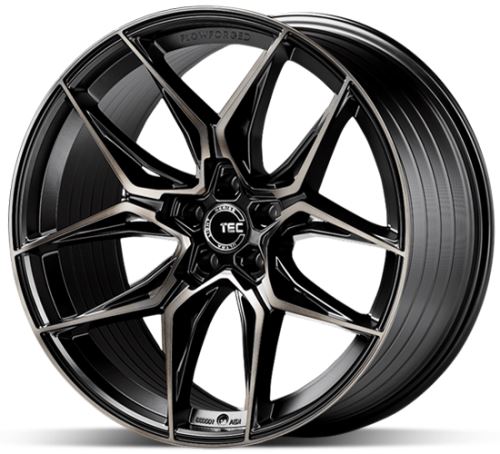 Alu disk TEC GT 9 Black 9x19 5x112 ET25 čierny lesklý leštený