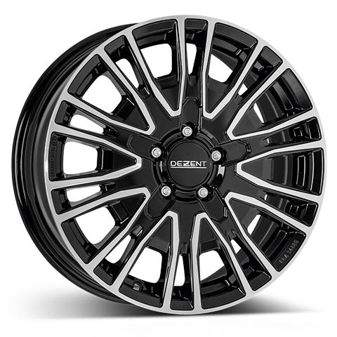 Alu disk DEZENT KE dark 6.5x16, 5x118, 71.1, ET65 Black/polished