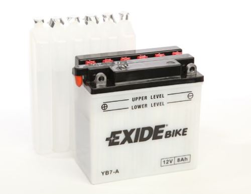 EXIDE Motobatérie Conventional 12V 8Ah 85A, 135x75x133mm, nabité, antisulf., náplň v balení