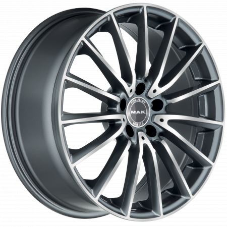 Alu disk MAK KOMET 7.5x17, 5x112, 66.6, ET40 GUN MET-MIRROR FACE