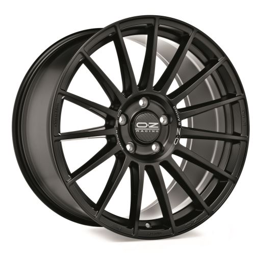 Alu disk OZ SPORT SUPERTURISMO LM 8.5x19, 5x112, 75, ET38 MATT BLACK SILVER LETTERING