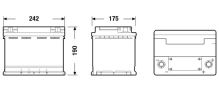 EXIDE Autobatérie Štart-Stop AGM 12V 62Ah 680A, 190x175x242mm (1)
