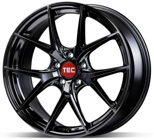 Alu disk TEC GT6 EVO FullBlack 8x18 5x108 ET45 černý lesklý