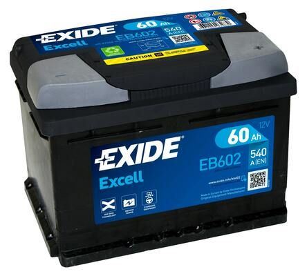 EXIDE Autobatérie EXCEL 12V 60Ah 540A, 242x175x175mm