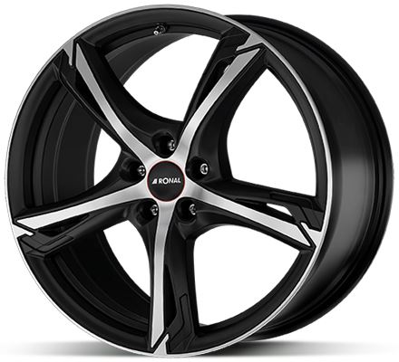 Alu disk Ronal R62 JBM FC 7,5x17 5x108 ET45 černý matný leštěný