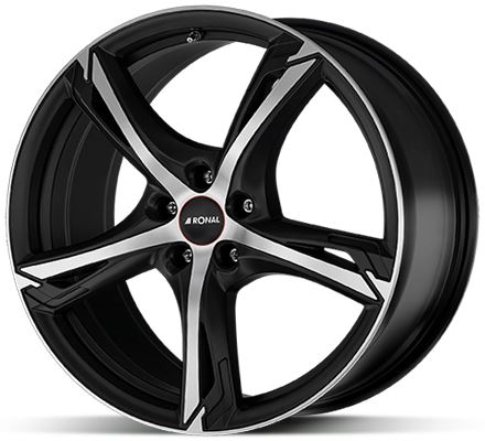 Alu disk Ronal R62 JBM FC 7,5x18 5x108 ET50 čierny matný leštený