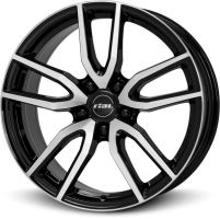 Alu disk RIAL Torino 7.5x17, 5x115, 70.2, ET40 diamond-black frontpolished