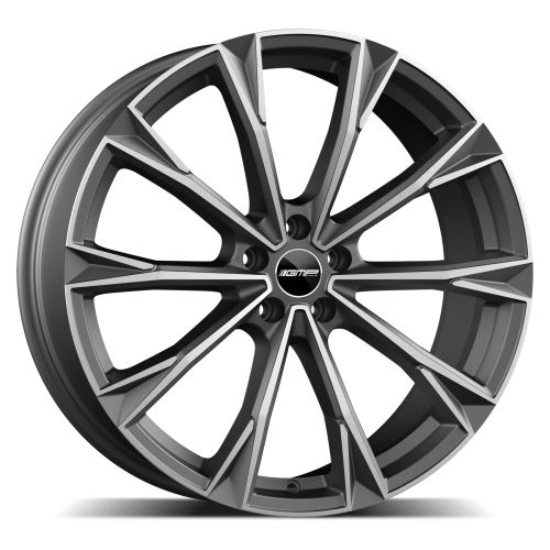 Alu disk GMP Totale 10.5x21, 5x112, 66.6, ET19 Matt Anthracite Diamond