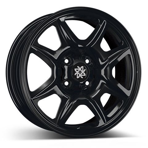 Oceľový disk ERION 6.5x16, 4x100, 60, ET43, Black