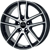 Alu disk ANZIO Split 7x16, 5x112, 66.5, ET40 diamond-black frontpolished