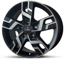 Alu disk Ronal R64 JBM FC 7x17 5x130 ET33 čierny mat leštený
