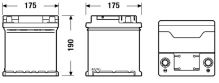 EXIDE Autobatérie EXCEL 12V 44Ah 400A, 175x175x190mm (1)