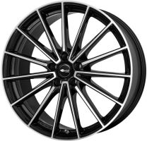 Alu disk Brock B43 8x19, 5x114,3, 65.1, ET43 Schwarz Glanz Voll-Poliert (SGVP)