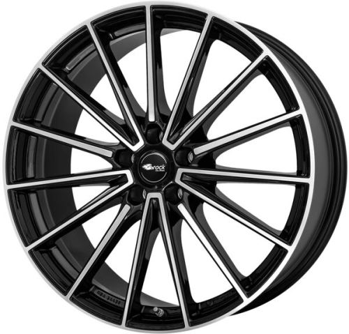 Alu disk Brock B43 10x20, 5x112, 66.6, ET19 Schwarz Glanz Voll-Poliert (SGVP)