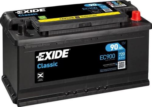 EXIDE Autobatérie CLASSIC 12V 90Ah 720A, 353x175x190mm