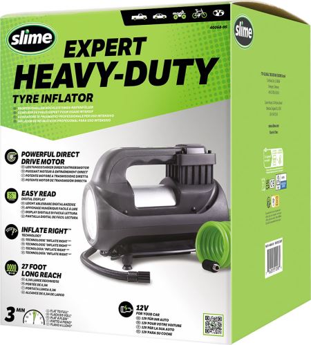 Kompresor Slime Expert Heavy-Duty Tyre Inflator s príslušenstvom