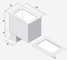 Vestavná kompresorová chladnička Vitrifrigo TL43 12/24/230V,40L, pevná chladící jednotka (13)