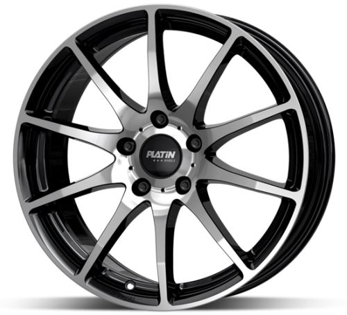 Alu disk Platin P113 Black 9x19 5x112 ET45 66,6 čierny leštený