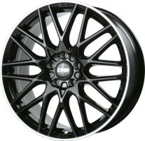 Alu disk CMS C25 7x18, 5x100, 57.1, ET39 Diamond Rim Black Gloss