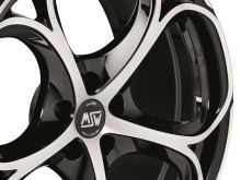 Alu disk MSW AVANTGARDE MSW 82 8x19, 5x110, 65.1, ET33 GLOSS BLACK (12)