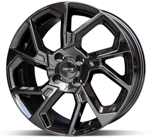 Alu disk Platin P103 FullBlack 7x18 4x108 ET35 čierny lesklý