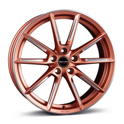 Alu disk Borbet LX 8x19, 5x108, 72.5, ET45 copper matt spoke rim polished