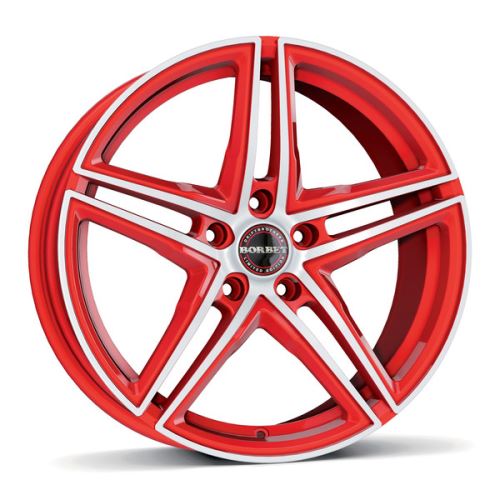 Alu disk Borbet XRT 8.5x19, 5x120, 72.5, ET35 racetrack red polished