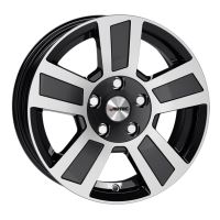 Alu disk AUTEC Tigris 6x15, 5x112, 66.6, ET30 Black polished