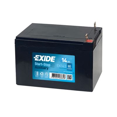 EXIDE Autobatérie prídavná Štart-Stop AGM 12V 14Ah 80A, 150x100x100mm