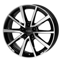 Alu disk ANZIO Vector 6.5x16, 5x100, 57.1, ET40 diamond-black frontpolished