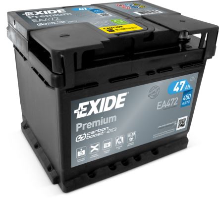EXIDE Autobatérie PREMIUM 12V 47Ah 450A, 207x175x175mm