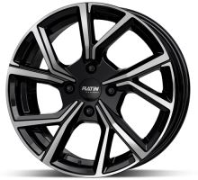 Alu disk Platin P115 Black 4 6,5x16 4x108 ET20 čierny leštený