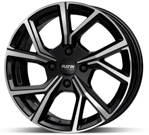 Alu disk Platin P115 Black 4 6,5x16 4x108 ET32 čierny leštený